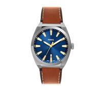 FOSSIL Reloj analógico 'Everett' azul / marrón / plata, Talla One Size