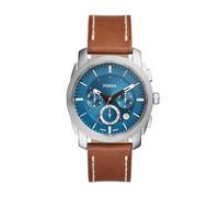 Fossil Reloj Machine para hombre de acero inoxidable con cronógrafo, FS6059, 45MM, Marrón y Azul