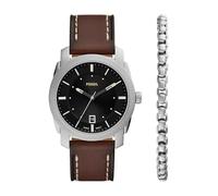 FOSSIL Reloj analógico 'MACHINE' marrón / gris oscuro / plata One Size EUR