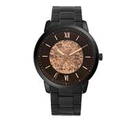 Fossil Reloj para hombre Neutra Automatic, movimiento automático, caja de 44mm de acero negro con correa de acero, ME3183