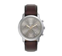Fossil Reloj Neutra para Hombre, Movimiento cronógrafo de Cuarzo con Correa de Piel