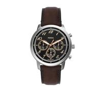 Fossil Reloj Neutra para Hombre, Movimiento cronógrafo de Cuarzo con Correa de Piel