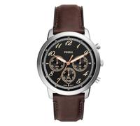 Fossil Reloj Neutra para Hombre, Movimiento cronógrafo de Cuarzo con Correa de Piel, Marrón y marrón