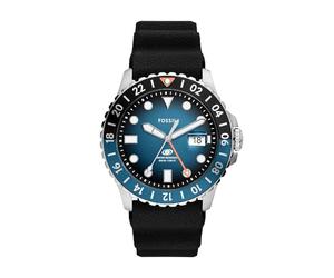 Fossil Reloj para hombre Blue GMT de acero inoxidable, FS6049, Azul