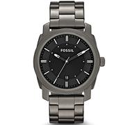 Fossil Reloj para hombre Machine, movimiento de cuarzo, caja de acero ahumado de 42 mm con correa de acero, FS4774