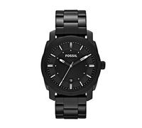 Fossil Reloj para Hombre Machine, Movimiento de Cuarzo, Caja de Acero Negro de 42 mm con Correa de Acero, FS4775