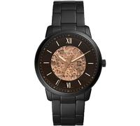 Fossil Reloj para hombre Neutra Automatic, movimiento automático, caja de 44mm de acero negro con correa de acero, ME3183