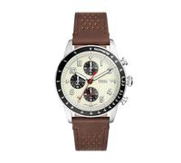 Fossil Reloj para hombre Sport Tourer de acero inoxidable con cronógrafo, FS6042, Blanco