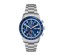 Fossil Reloj para hombre Sport Tourer de acero inoxidable con cronógrafo, FS6047, Azul