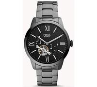 Fossil Reloj para Hombre Townsman Auto, movimiento automático, caja de acero ahumado de 44mm con correa de acero, ME3172