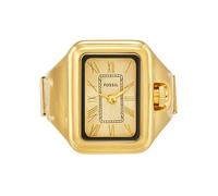 Fossil Reloj Raquel para mujer, movimiento de cuarzo a dos agujas con correa de acero inoxidable, Tono Oro, 14 mm