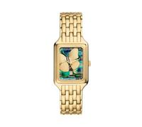 Fossil Reloj Raquel para Mujer, Movimiento de Cuarzo de Tres Agujas con Correa de Acero Inoxidable, Tono Oro, 26 mm
