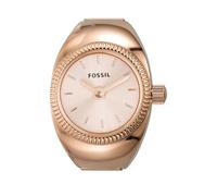 Fossil Reloj Ring para Mujer, Movimiento de Cuarzo a Dos Agujas con Correa de Acero Inoxidable