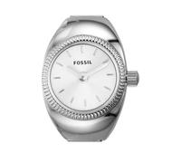 Fossil Reloj Ring para Mujer, Movimiento de Cuarzo a Dos Agujas con Correa de Acero Inoxidable