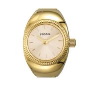 Fossil Reloj Ring ES5246 para mujer - Cuarzo 2 agujas, correa acero inoxidable tono oro