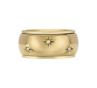 Fossil Sadie JF048357106 - Anillo de acero inoxidable dorado para mujer, Acero inoxidable, Sin piedras preciosas