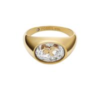 Fossil Sadie JF048967107 - Anillo de acero inoxidable dorado para mujer