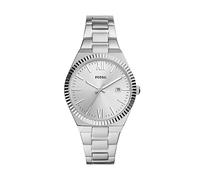 Fossil Scarlette ES5300 - Reloj de Cuarzo de Acero Inoxidable con Tres manecillas para Mujer, Color: Plateado