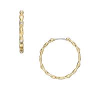 Fossil Sutton Evil Eye JF04816710 - Pendientes de aro para Mujer, color dorado, Talla única, Acero inoxidable, Sin piedra preciosa, Oro Ámbar