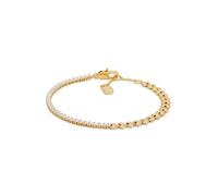 Fossil Sutton JA7303710 - Pulsera de latón dorado para mujer