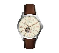 Fossil Townsman - Reloj multifunción de Cuero marrón para Hombre, Color marrón, clásico