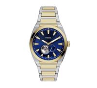 Fossil Reloj Analógico para Hombres de Automático con Correa en Acero Inoxidable ME3275