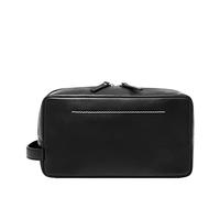 Fossil Westover - Neceser de Viaje de Cuero para Hombre, Color Negro, Talla única, Kit de Afeitado de Mango único
