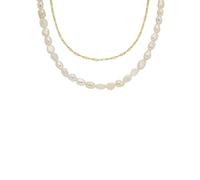 Fossil Women's Beads and Stainless Steel with lobster clasp closure multi layered necklace