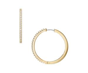 Fossil Women's Brass or sterling silver with hoop closure Earrings