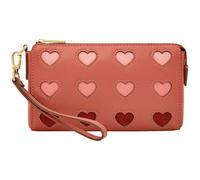 Fossil Wristlet, Accesorios Cartera de Viaje Mujeres, Rojo, Small