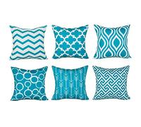 Fossrn 6PC/Conjunto Fundas Cojines 45x45 Modernos Geométricas Funda de Cojines para Sofa Jardin Cama Decorativo (02)