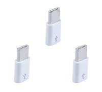 Fossthiroy Adaptador de datos universal USB tipo C 3.1 macho a Micro-USB 2.0 de 5 hembra: 3 unidades