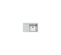 FOSTER 1250051 Lavabo De Acero Inoxidable 1 Cubeta Derecha Filo Top MASTER 86 CM