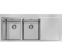 FOSTER 1252052 FREGADERO INOX 2 BACHES MASTER SX FILO TOP 116 CM