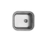 FOSTER 1611060 Fregadero Grande Bowl Suave 1 Bañera Pulido Desagüe 3.5'' AISI304