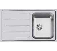 FOSTER 5186061 Fregadero 1 Bañera Elettra Std Derecho Con Escurridor Inox 86 CM