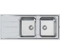 FOSTER 5812062 Fregadero 2 Bañeras Elettra Std Izquierda Con Goteo Inox 116 C