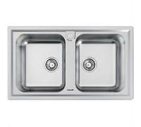 FOSTER 5886060 FREGADERO 2 BOLS Y ELETTRA STD ACERO INOXIDABLE 86 CM