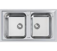 FOSTER 5886060 Fregadero 2 Bañeras Elettra Std Inox 86 CM