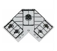 FOSTER 7038052 Quemador Encimera Angular 5 Fuegos Triple Corona Acero Inoxidable