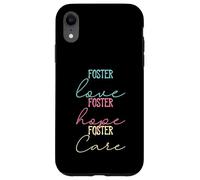 Foster Care Hope Love Adopción de Padres Coincidencia Familia Carcasa para iPhone XR