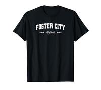 Foster City California Retro Hometown Nombre Foster Camiseta
