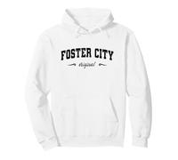Foster City California Retro Hometown Nombre Foster Sudadera con Capucha