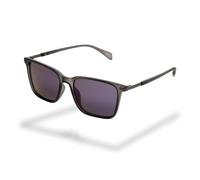Foster Grant gafas de sol hombre polarizadas - montura cuadrada antracita con cristales espejados azules, antirrayaduras & UV400