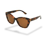 Foster Grant gafas de sol mujer polarizadas - montura rectangular carey con cristales ahumados polarizados, antirrayaduras & UV400