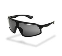 Foster Grant IRONMAN Shield gafas de sol hombre - montura wrap negra, lentes ahumadas teñidas, protección UV400, resistentes a rayaduras y golpes, montura sport ligera