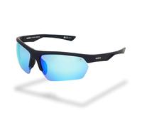 Foster Grant IRONMAN Stride gafas de sol unisex - montura blade azul, lentes verde espejadas multicapa, protección UV400, resistentes a rayaduras y golpes, montura sport ligera
