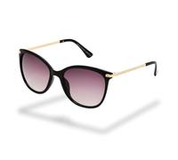 Foster Grant Mireya gafas de sol mujer - montura ojo de gato negra con detalles de cristales, cristales degradados antirrayaduras & UV400 para un look glamuroso