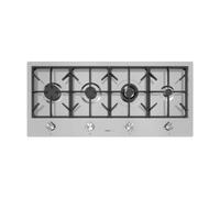 Foster Milano 4F Linea Ft Inox - 7640000 Placa de gas Empotrable | Clase energética A | 4 fuegos gas, parrillas de hierro fundido, encendido automático, estética inox