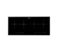 Foster P.Vtc Induz.4P Lin.Bridge S4000Blk* - 7334245 Placa de inducción Empotrable | Clase energética A++ | 4 zonas con función Bridge, vidrio negro, controles táctiles
